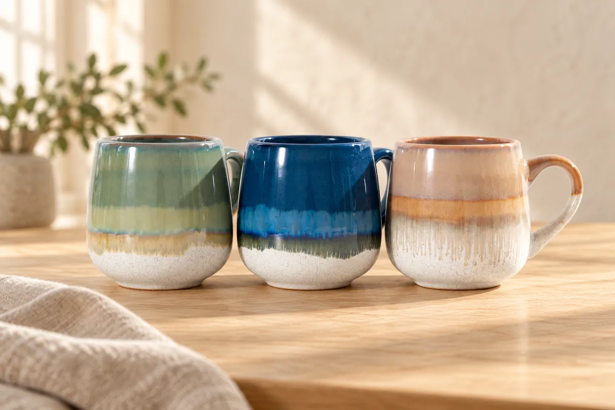 Horizon glaze mugs