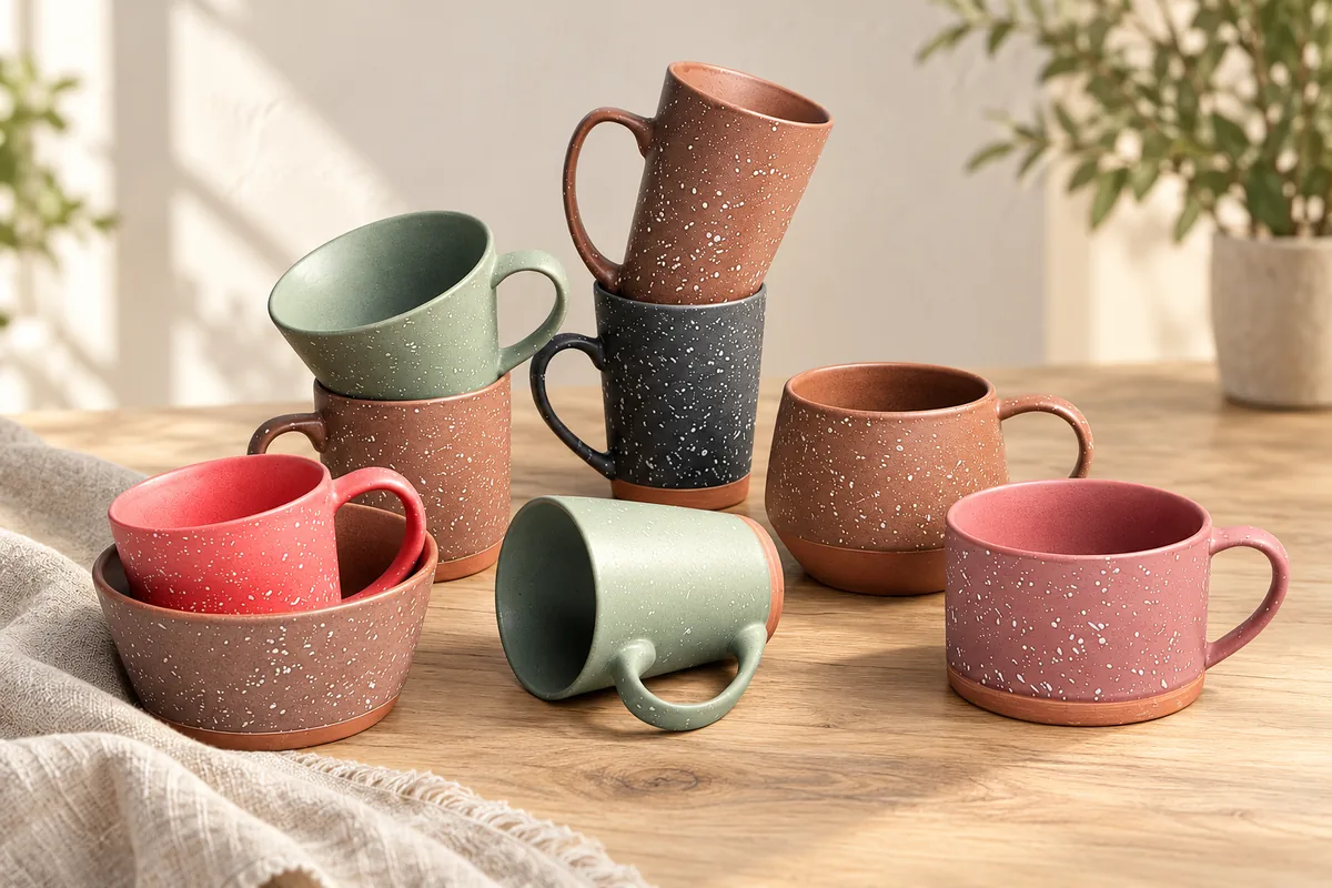 Terra speckle mugs