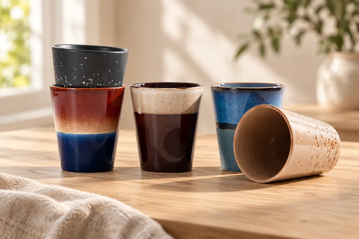 Layered ceramic tumblers