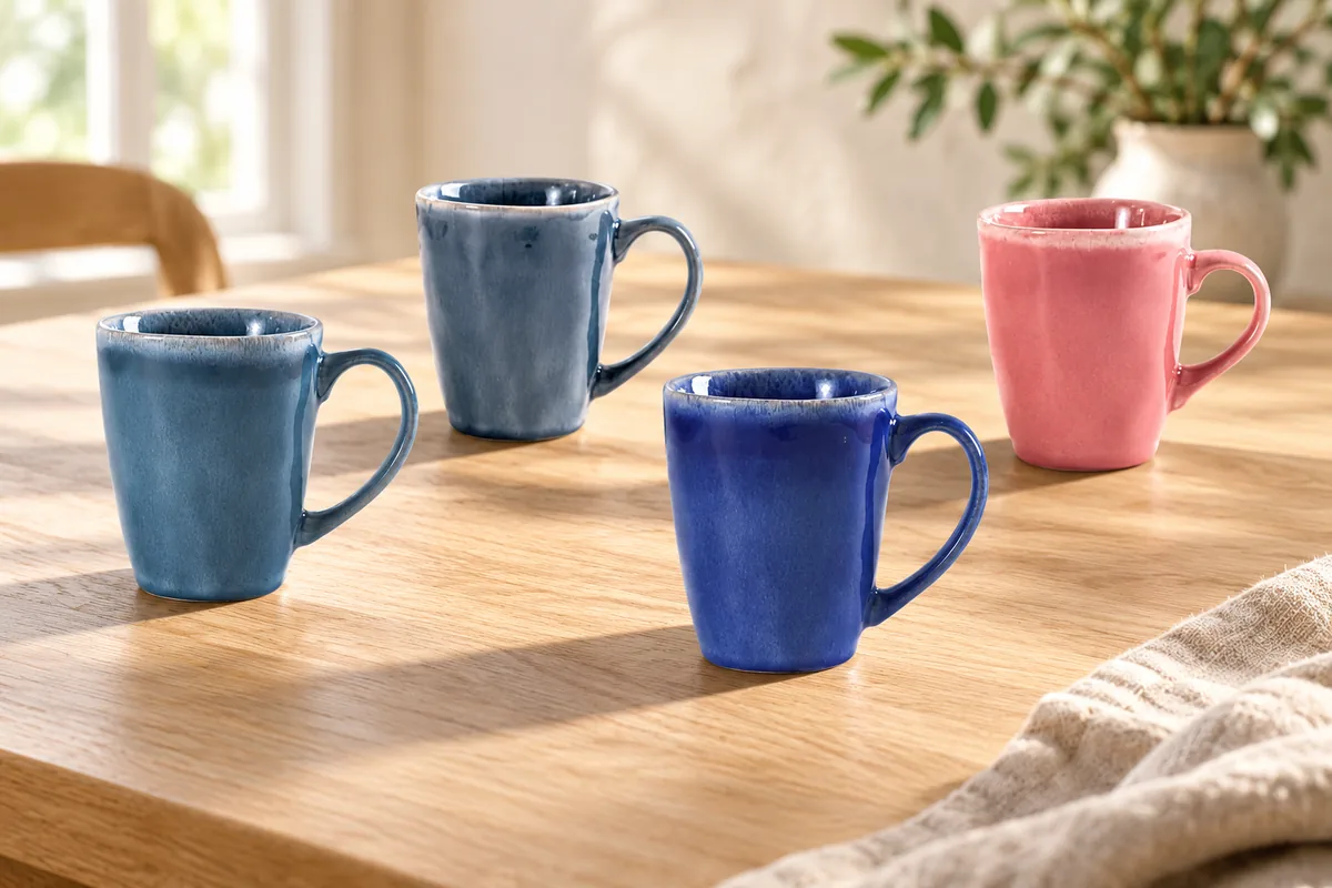 Soft sculpted mugs