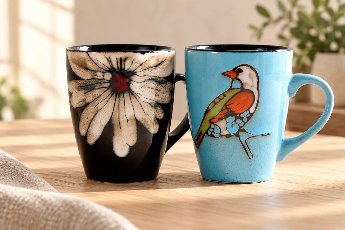 Botanical & bird mugs