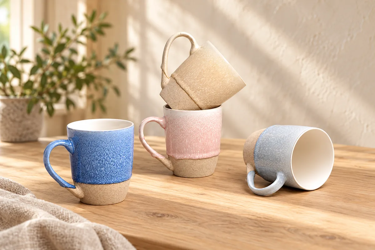 Pastel base mugs