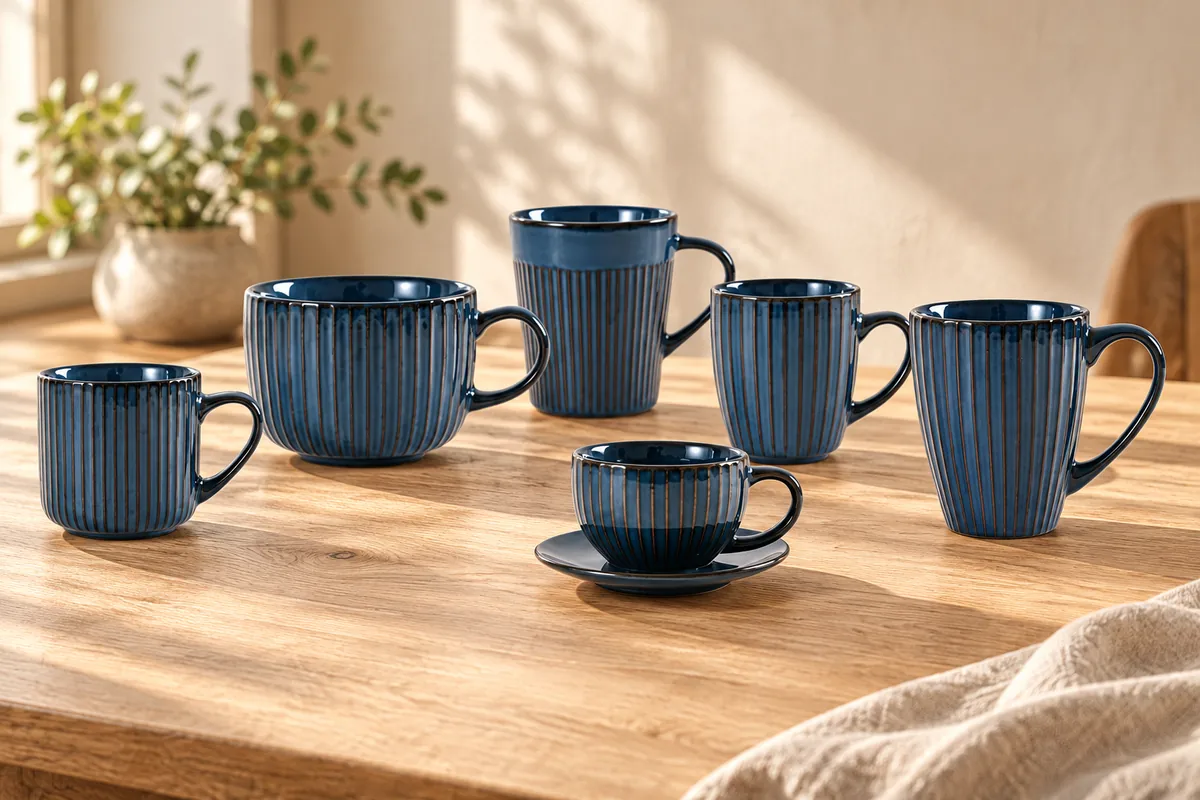 Cobalt fluted assortment