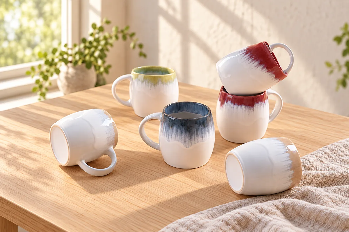 Melting pastel mugs