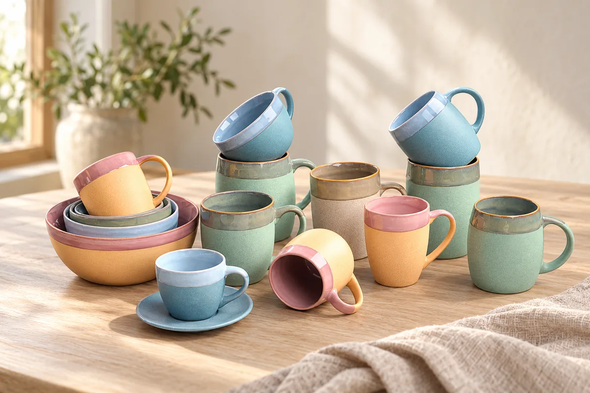 Pastel fluted assortment