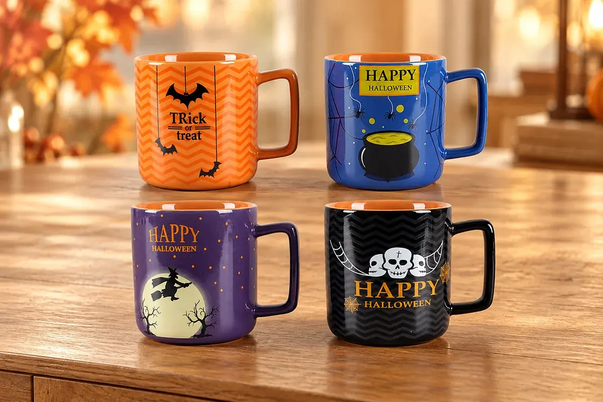 Halloween graphic mugs