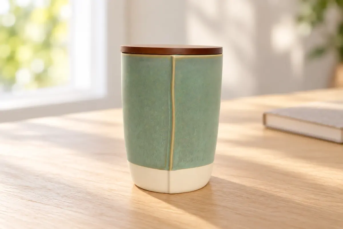 Sage lidded tumbler