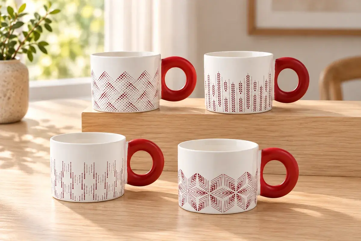 Short breakfast mugs